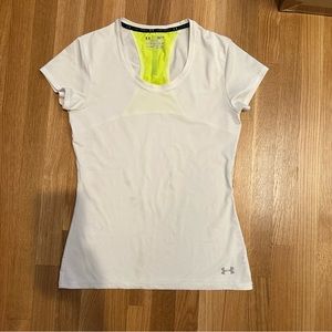 UA white running tee